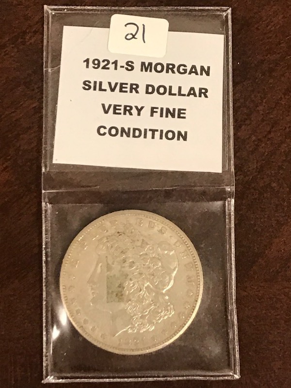 1921-S Morgan Silver Dollar ...
