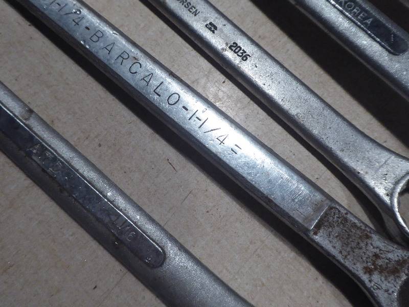 lot 59 image: Lot of Large Wrenches 78 up to 1 14