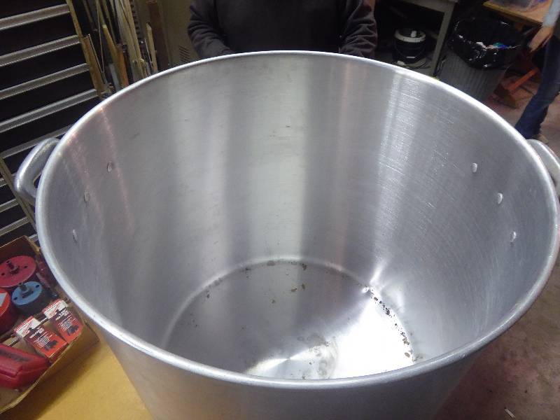lot 70 image: 30 Gallon Aluminum Food Grade Commercial Kettle-Brand New Never Used