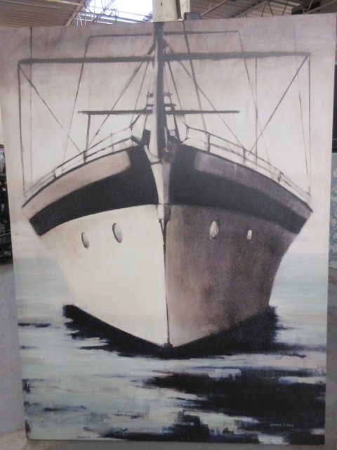 lot 824 image: LARGE PRINT ON CANVAS