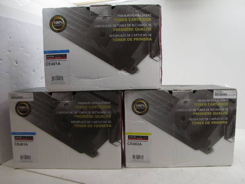 lot 20 image: Lot of 3 premium toner cartridge for HP printers