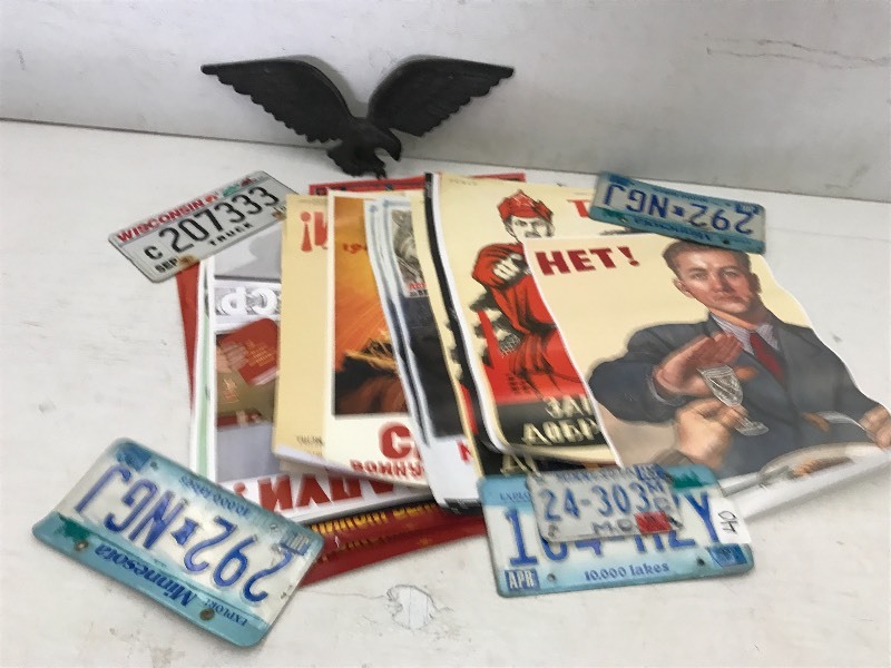 Lot Of License Plates, Cast Alumin...