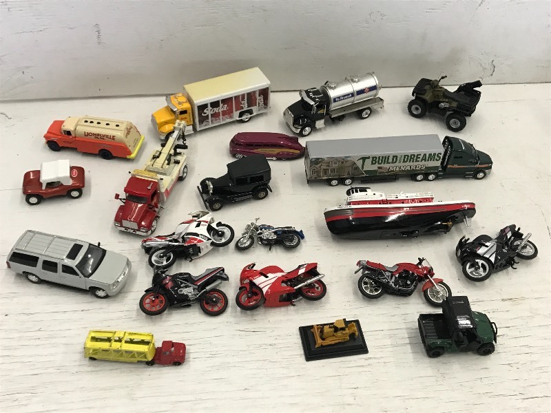Flat Of Assorted Scale Model Toys &...