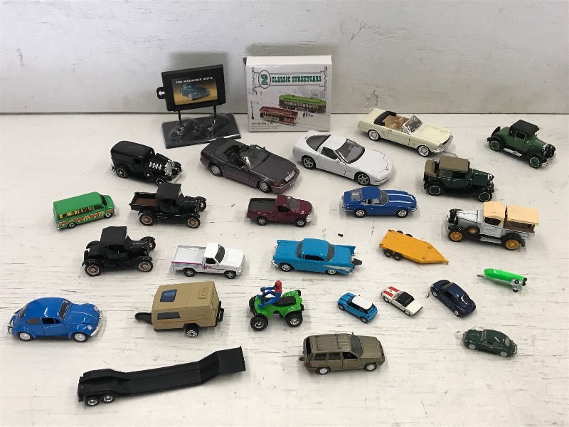 Flat Of Assorted Scale Model Toys &...