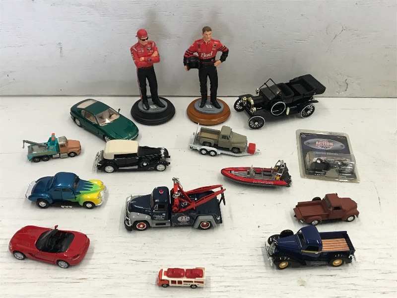 Flat Of Assorted Scale Model Toys &...