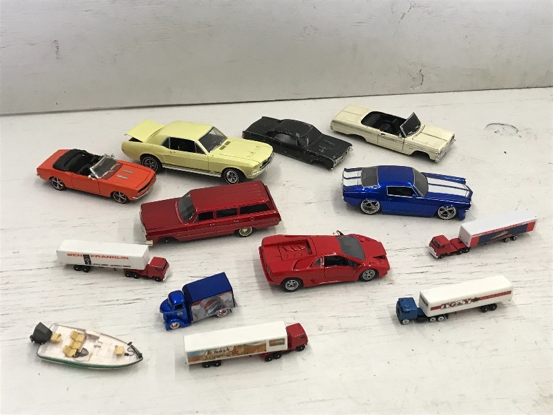 Flat Of Assorted Scale Model Toys &...