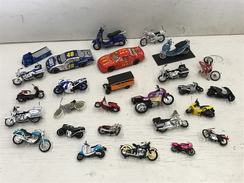 Flat Of Assorted Scale Model Toys &...