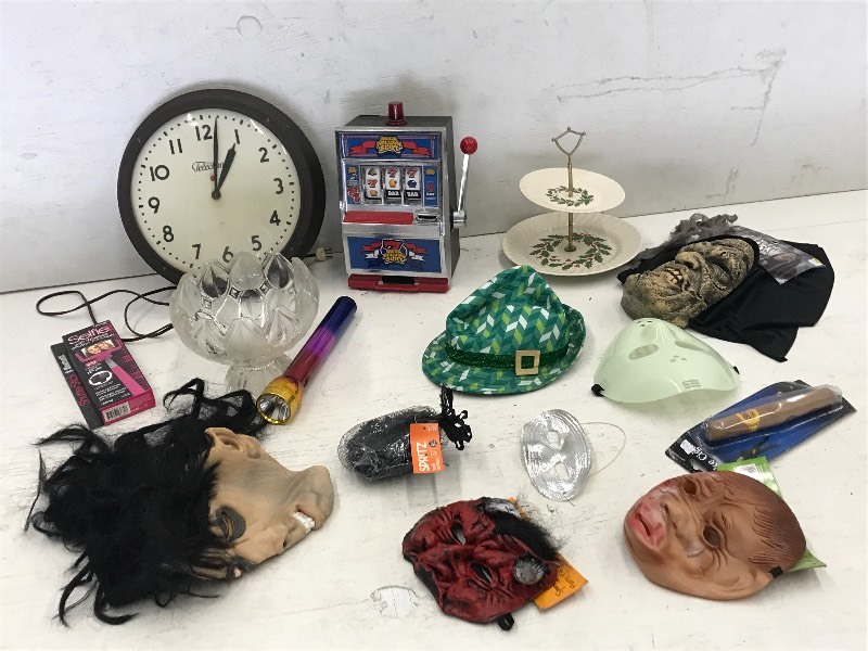 Box Of assorted Wall Clock, Flashl...