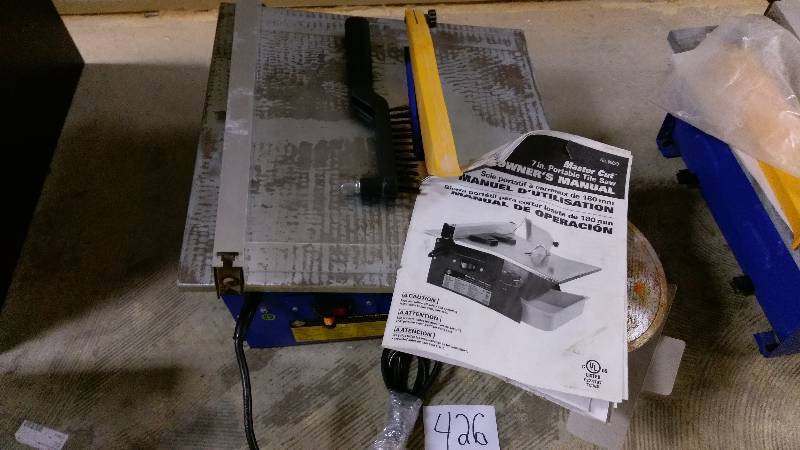 lot 426 image: QEP 7 Wet Tile Saw