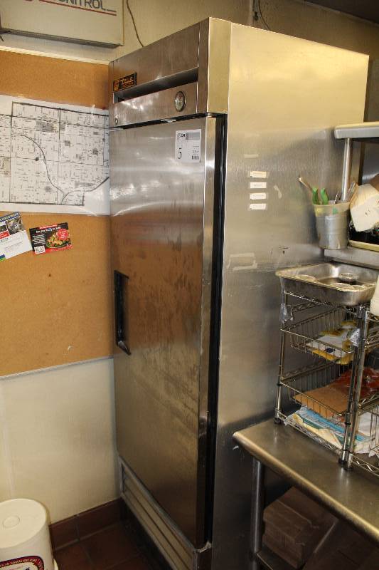 lot 5 image: True Commercial Stainless Steel Freezer