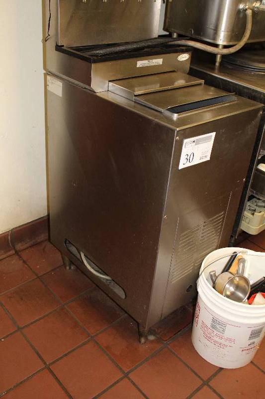 lot 30 image: IMI Cornelius Commercial NSF Stainless Steel Rolling Ice Machine