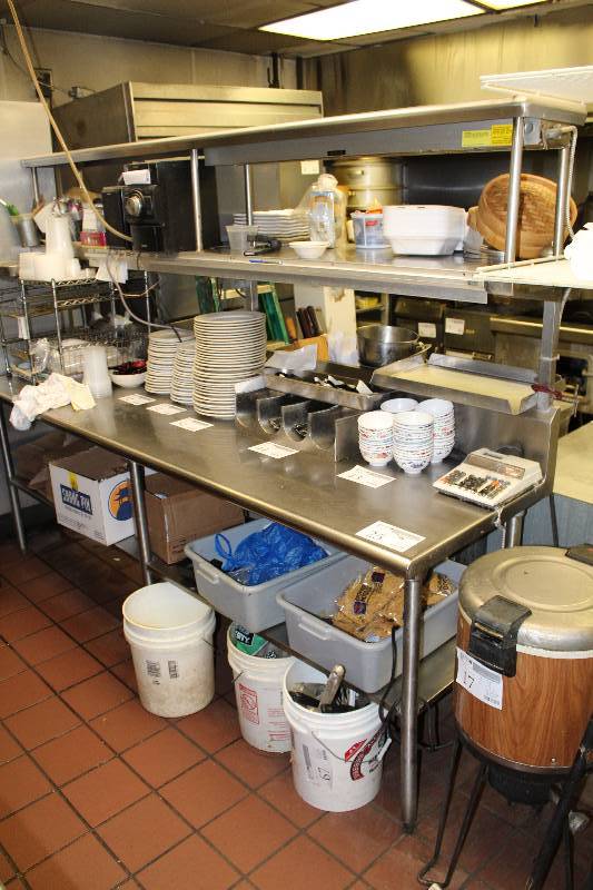 lot 25 image: Stainless Steel Prep Table