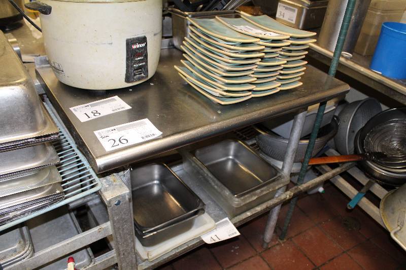 lot 26 image: Stainless Steel Prep Table