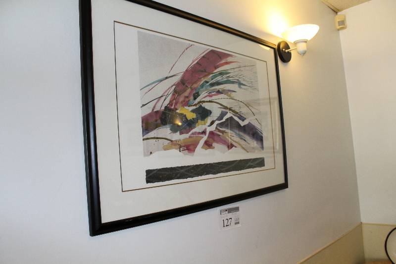 lot 127 image: Framed Matted Wall Art