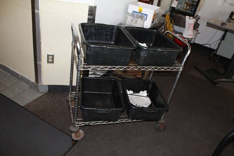 lot 165 image: 2-Tier Rolling Cart