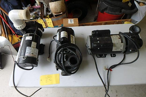 (3) Hot tub pumps