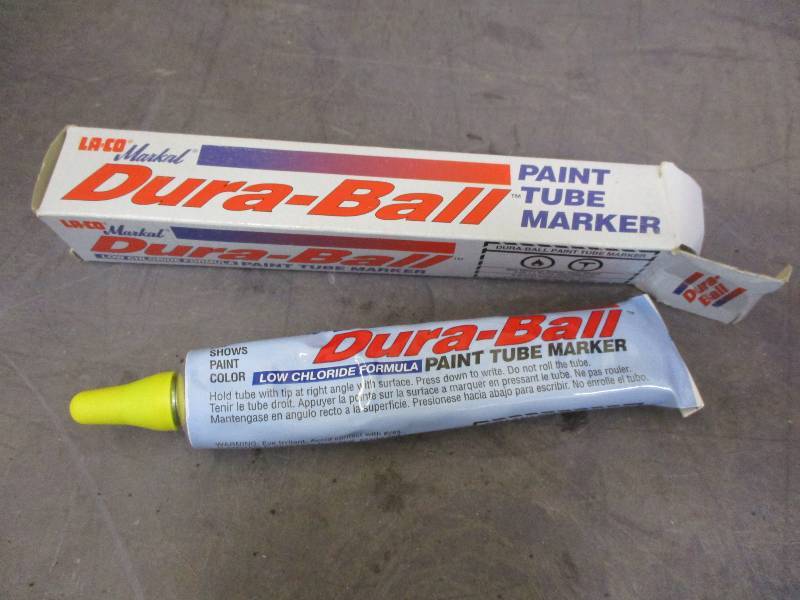 Yellow Metal Ball Tip Tube Dura-BallREG Paint Marker
