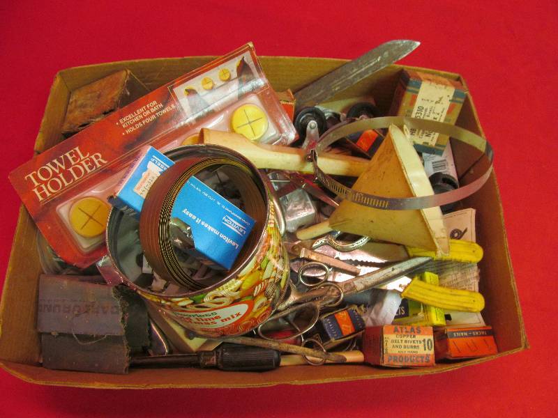 lot 28 image: Lot of Hardware, Tools, Fasteners