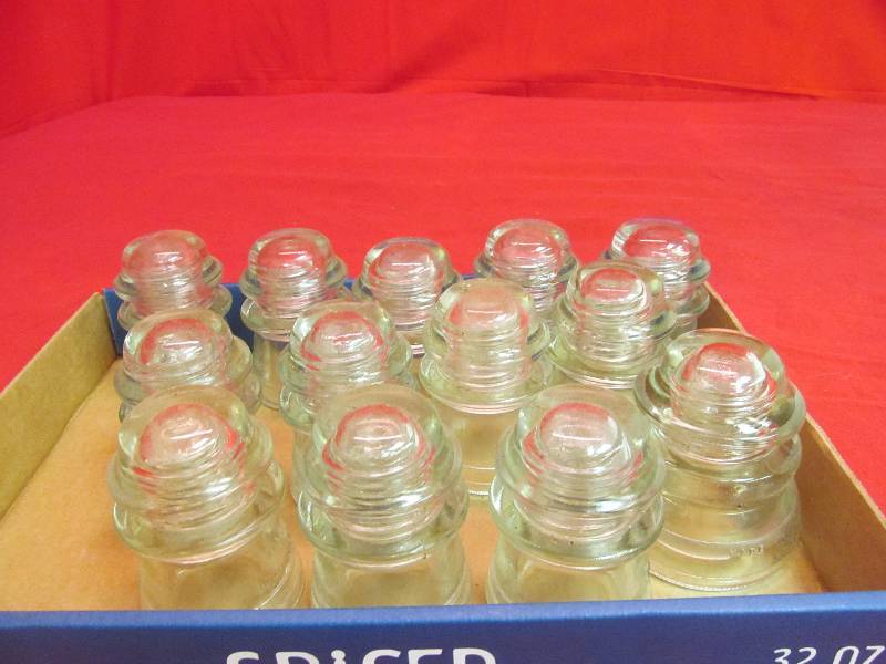 lot 45 image: Bakers Dozen Glass Insulators