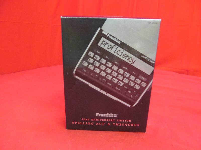 lot 107 image: Franklin 20th Anniversary Edition Spelling Ace & Thesaurus