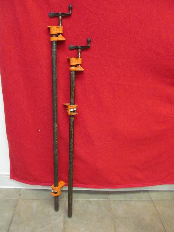 lot 145 image: 2 Black Pipe Clamps