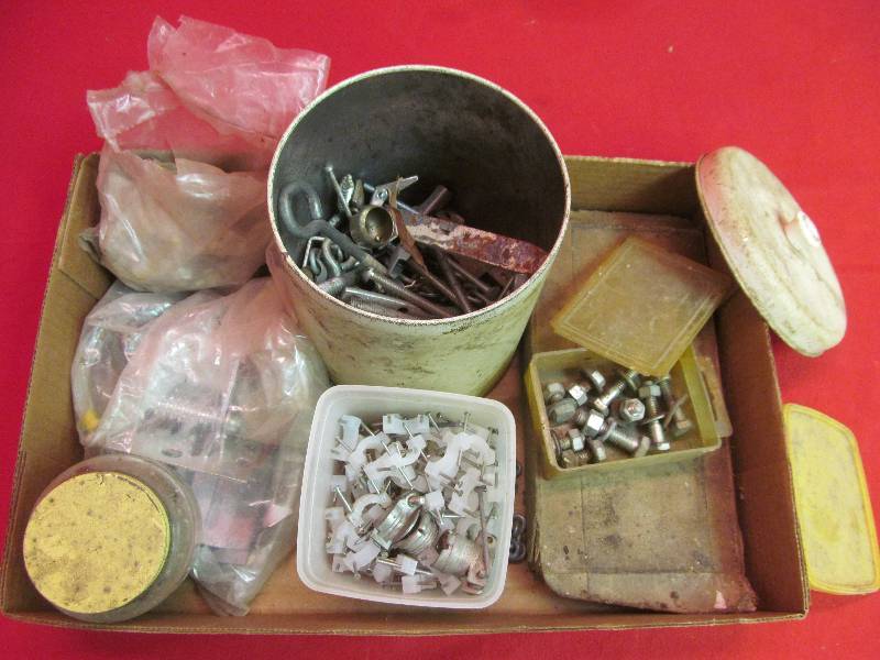 lot 181 image: Group of Fasteners, Screws and Nails