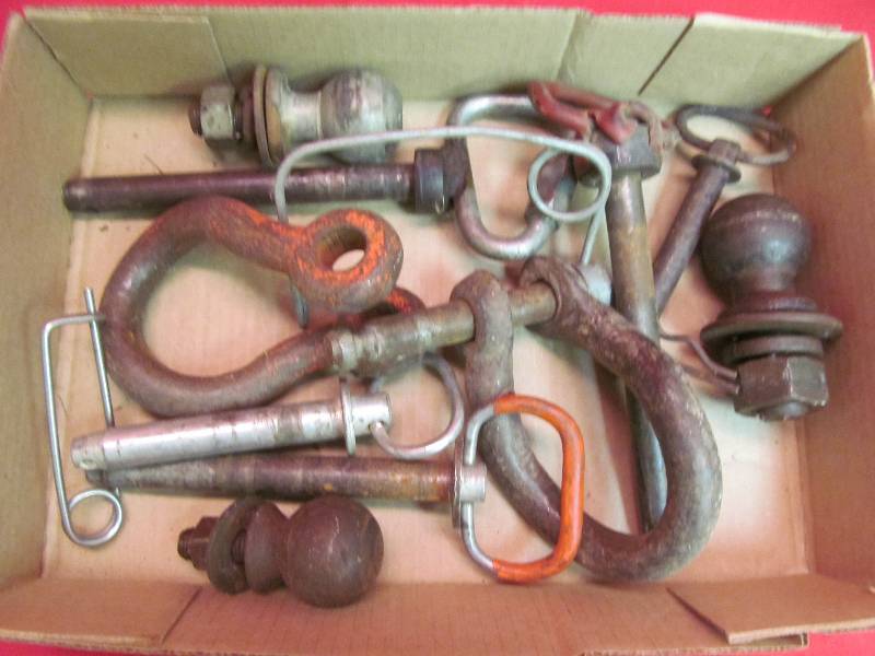 lot 184 image: Trailer Pins, Clevis, Hitch Balls