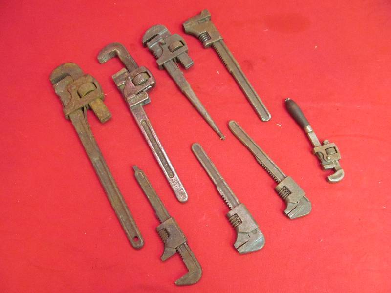 lot 192 image: Group of Vintage Adjustable Wrenches