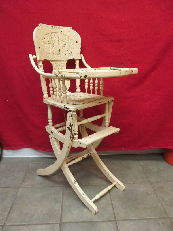 lot 212 image: Vintage High ChairRocker