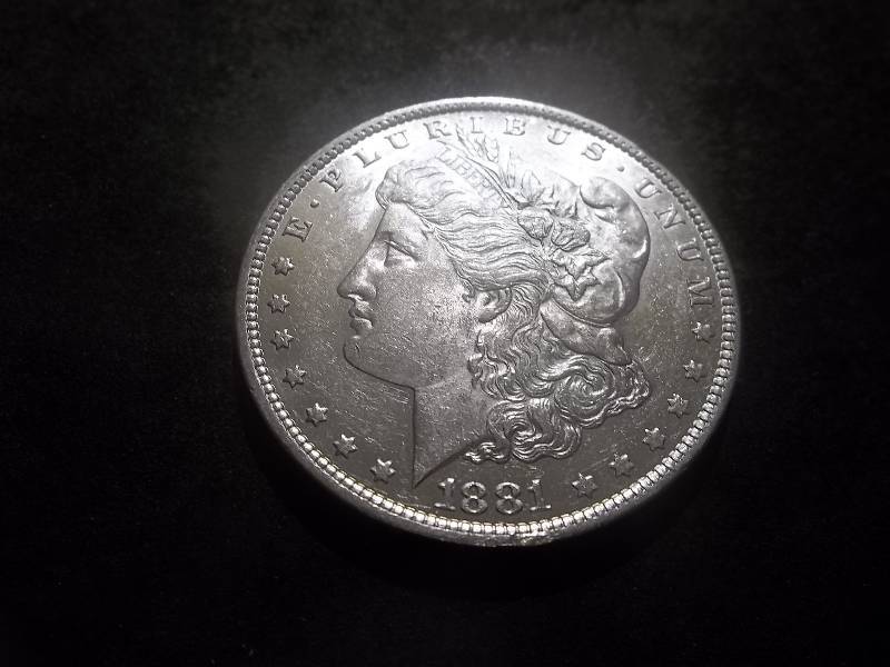 1881 O Morgan Silver Dollar