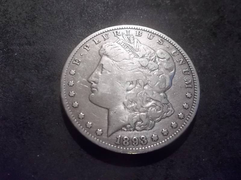 1893 CC Morgan Silver Dollar