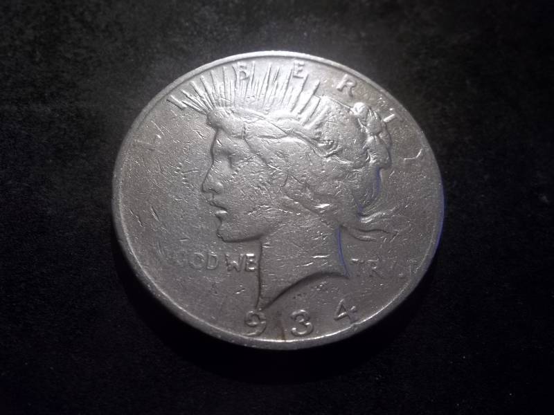 1934 D Silver Peace Dollar