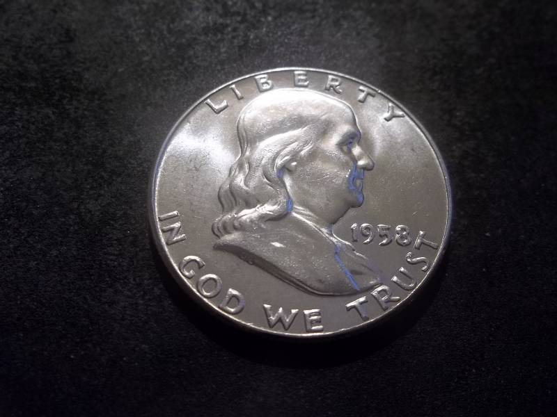 1958   Franklin Half Dollar