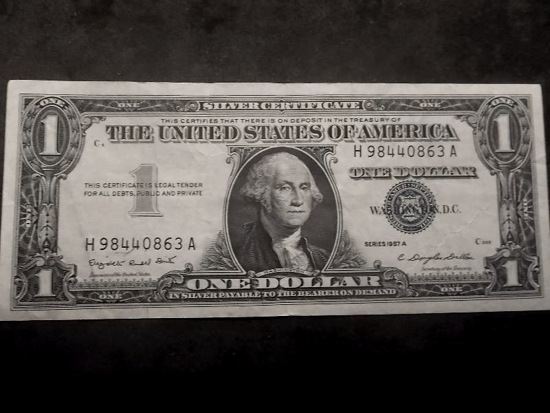 One Dollar Silver Certificate 1957 A Series