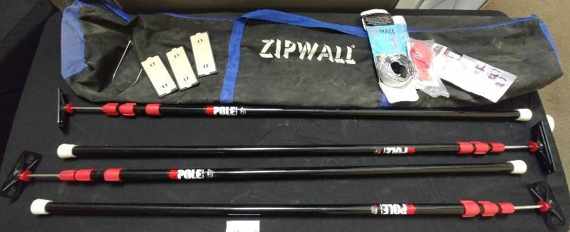 lot 16 image: Zipwall set (4 pole)