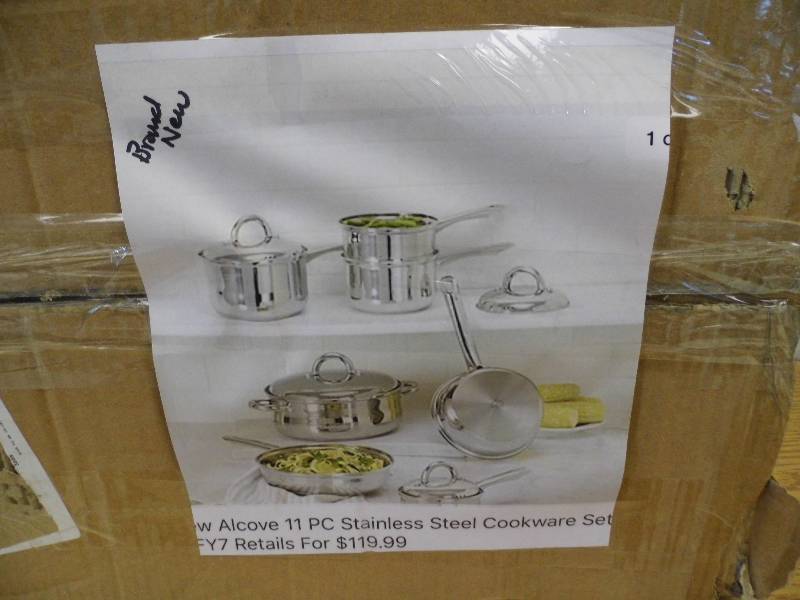 New 11 Piece Set Alcove Stainless Steel Cookware