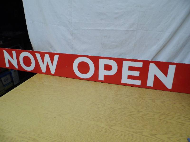 Now Open Sign