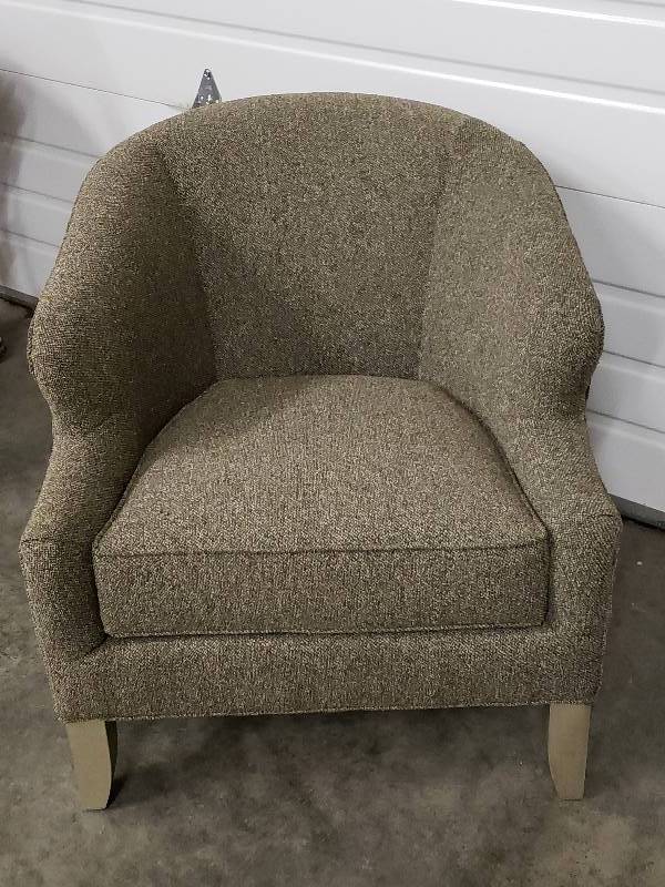 lot 39 image: Mid Century Modern Styled Contemporary Upholstered Arm Chair
