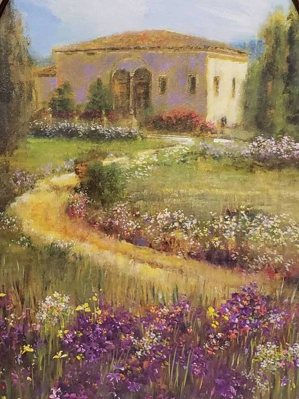 lot 68 image: Large Framed Art on Canvas