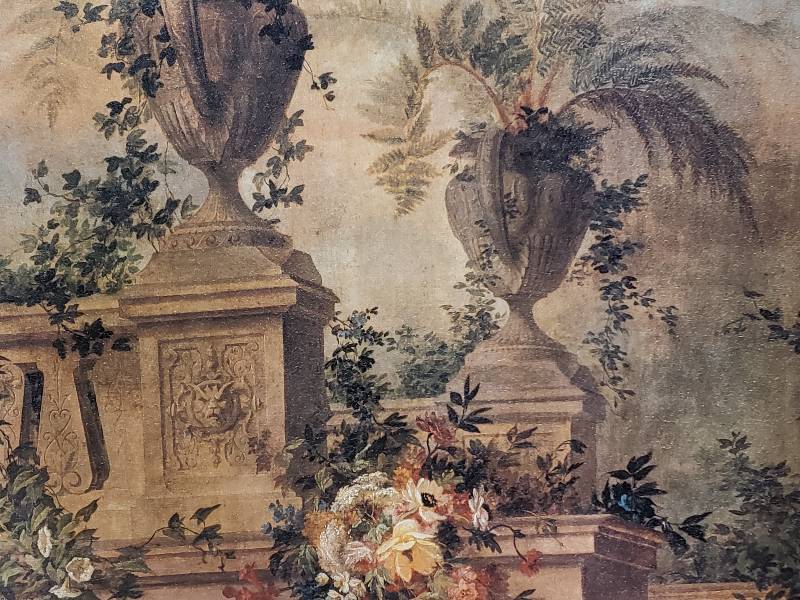 lot 69 image: Large Framed Art on Canvas