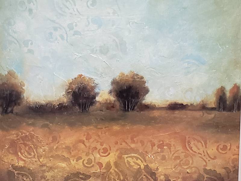 lot 72 image: Large Framed Artwork