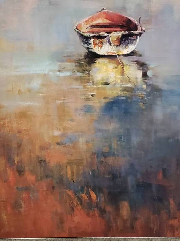 lot 73 image: Large Framed Artwork