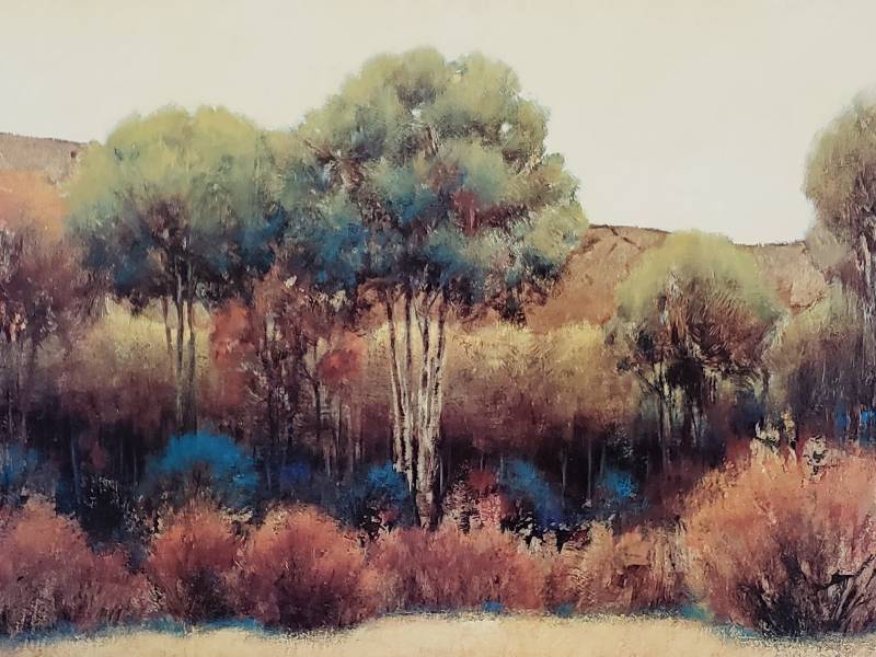 lot 75 image: Large Signed Framed Artwork