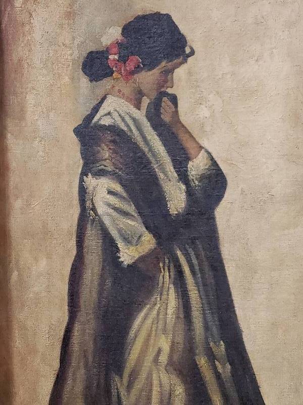 lot 79 image: Massive Artwork on Canvas w Large Frame
