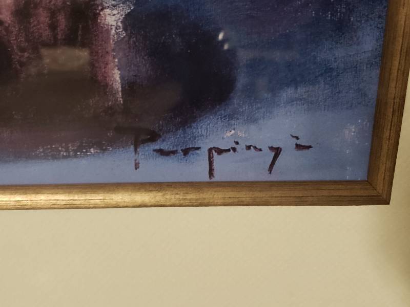 lot 81 image: Large Framed Artwork