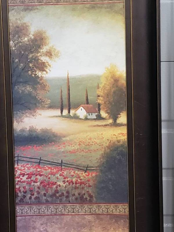 lot 84 image: (2) Framed Wall Art Pieces
