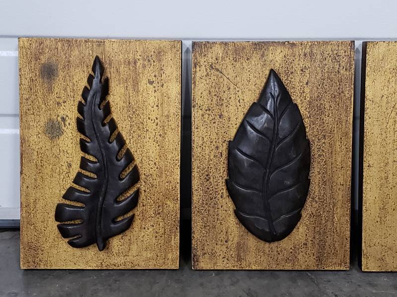 lot 99 image: 3 Dimensional Leaf Art, Multi-Media