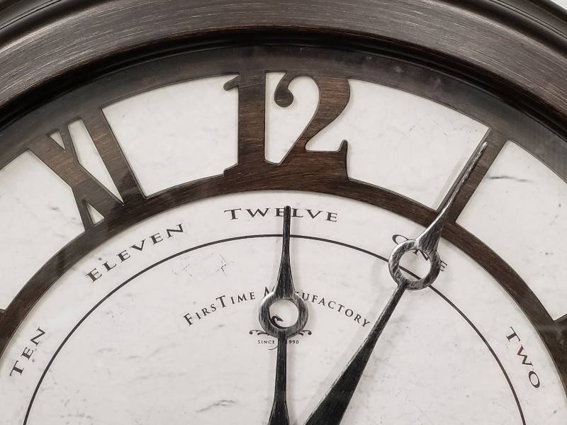 lot 131 image: Large FirsTime Wall Clock