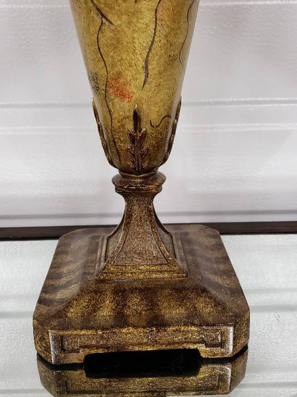 lot 144 image: Ornate Composite Lidded Vase