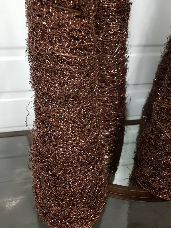 lot 173 image: (4) Metallic Decor Trees